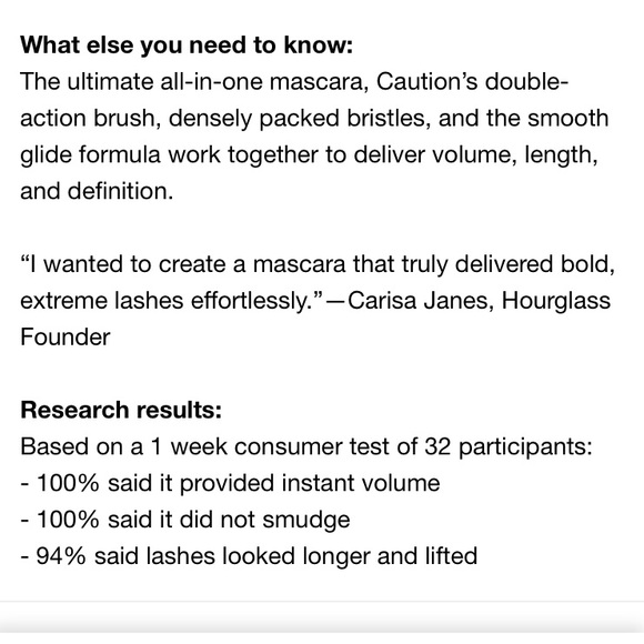 Hourglass Caution Extreme Lash Mascara Ultra Black - Picture 9 of 10
